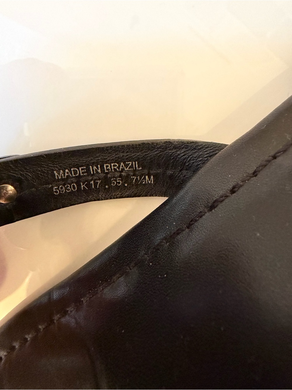 Women's Tory Burch Miller Thong Sandal , Size US 7.5 M - Black Leather - Picture 3 of 7